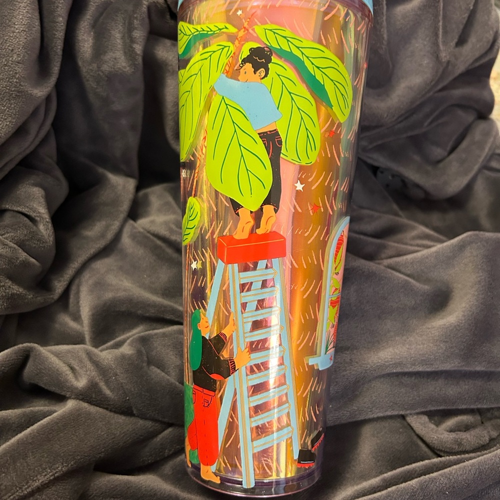 STARBUCKS MON YEE CHAU Christmas Tumbler NWT - Picture 1 of 2